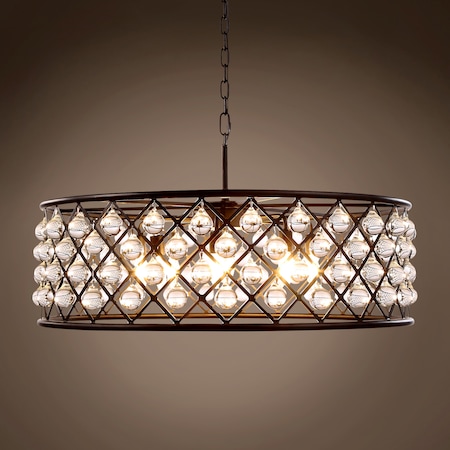 Gatsby Collection 8 Light Chrome Finish and Black Blown Glass Chandelier Gatsby Collection 8 Light Chrome Finish and Black Blown Glass Chandelier